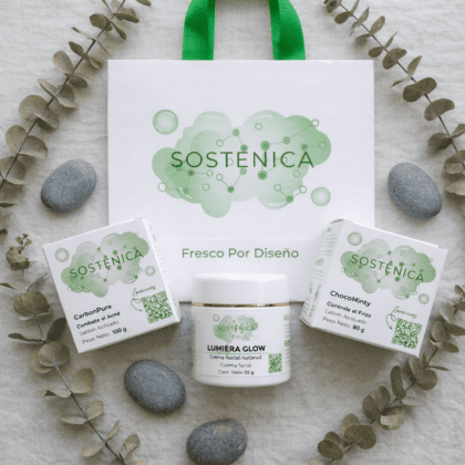 Kit Básico Sostenica con crema facial, shampoo y jabón